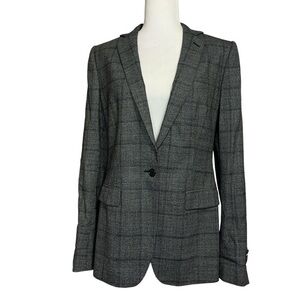 𝅺dolce & Gabbana Luxury Plaid Windowpance Check Wool / Silk Blazer Women